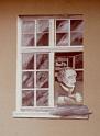 Fenstermann (Detai)l, 1977, Acryl-Putz, ca 1x2m
